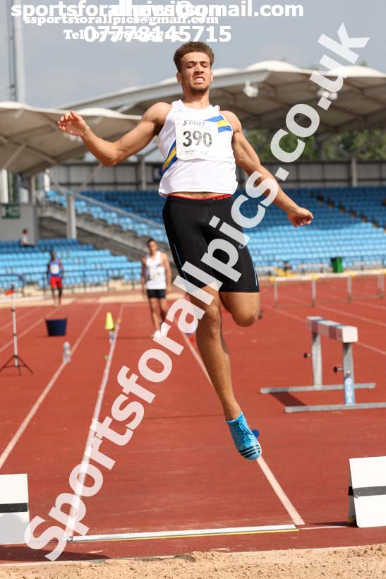 Senior mens long jump, Northern Senior and Under-20s Champs., Sports City, Manchester. Photo: David T. Hewitson/Sports for All Pics